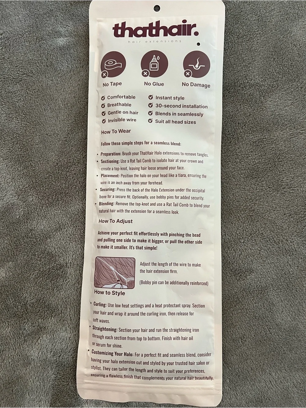 Halo Thathair. Extensions 2 Shades Lot of 3.
